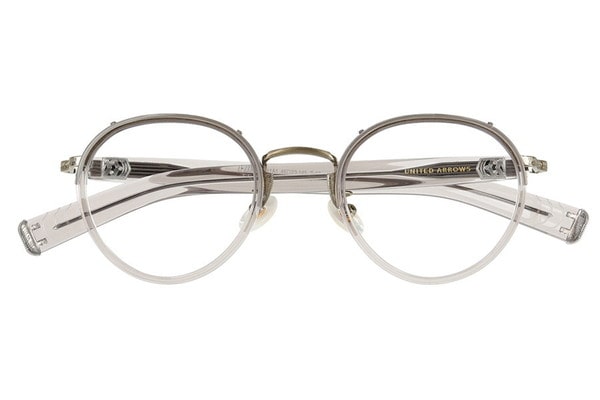 ユナイテッドアローズ クリアグレーのトレンド眼鏡 - メガネ・老眼鏡