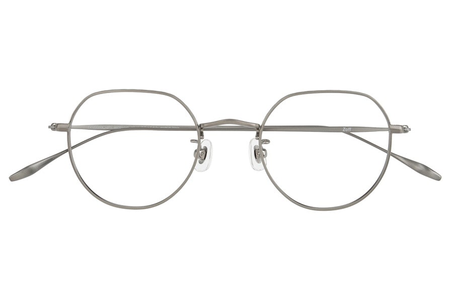 シルバー・ボストンの日本製メガネ