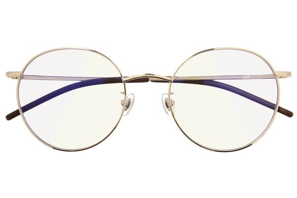 Zoff Pc ブルーライトカット率約50 Zy2p01 56e1 Pcメガネ 老眼鏡 Unisex ボストン ゴールド メガネの Zoffオンラインストア