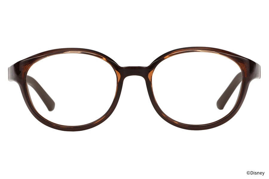 ブラウン(クリア) スクエアのキッズ用花粉メガネ