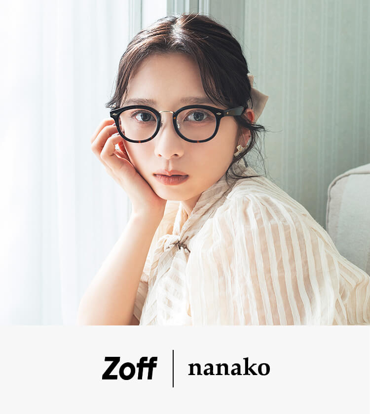 Zoff nanaco イメージチェンジできるメガネ グレー(クリア)