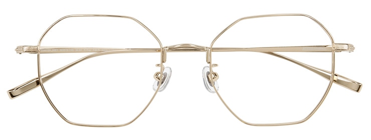 ゴールド ウェリントンのメガネ